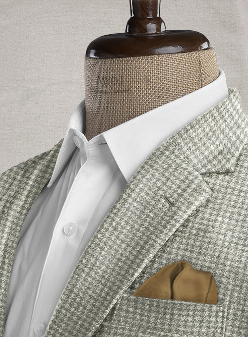 Houndstooth Light Gray Tweed Jacket