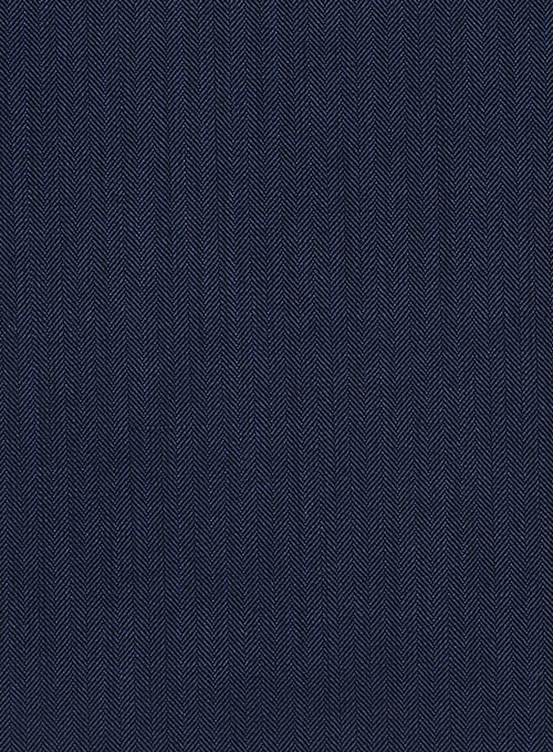 Herringbone Wool Royal Blue Jacket
