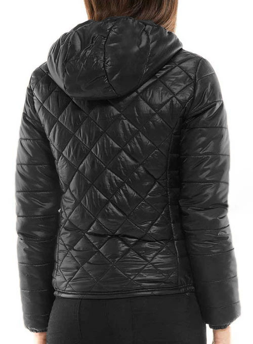 Hooded Leather Jacket # 510 - Click Image to Close