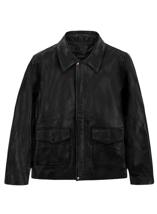 Black Indiana Jones Leather Jacket- XXL Regular