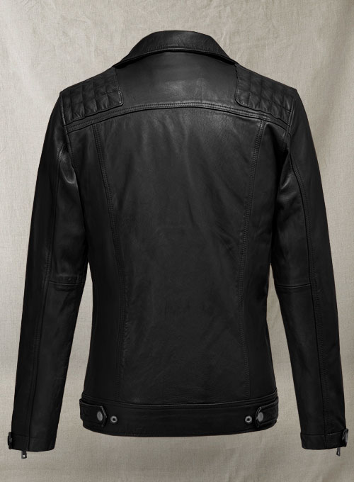 Ironwood Black Biker Leather Jacket - Click Image to Close