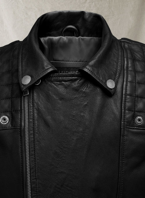 Ironwood Black Biker Leather Jacket - Click Image to Close