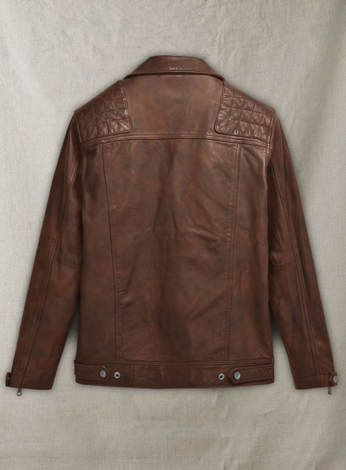 Ironwood Spanish Brown Biker Leather Jacket