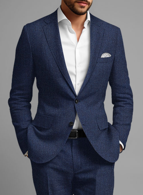 Italian Brandy Blue Linen Jacket - Click Image to Close