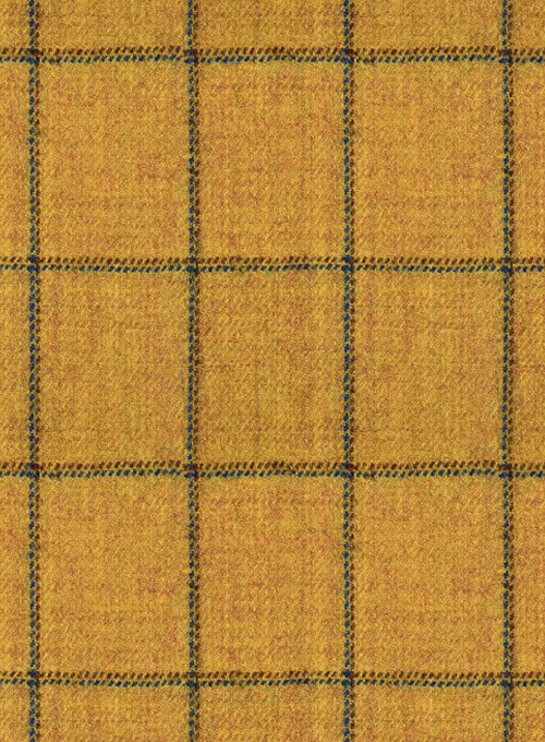 Italian Armete Yellow Checks Tweed Jacket