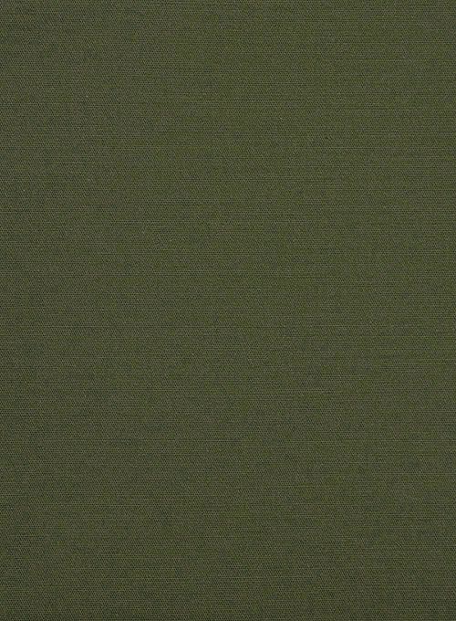 Italian Army Green Cotton Stretch Jacket