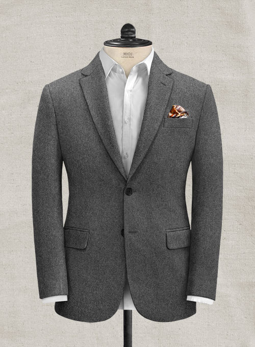 Italian Iron Gray Tweed Jacket