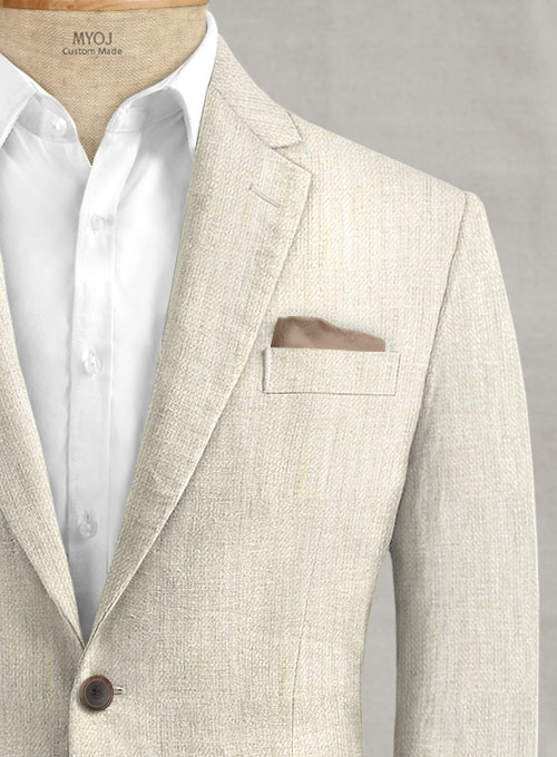 Italian Linen Cavalary Beige Jacket