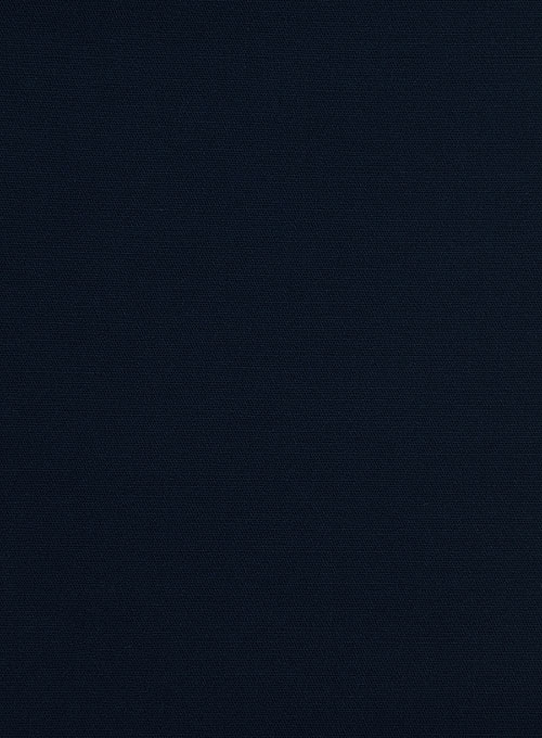 Italian Navy Blue Cotton Stretch Jacket - Click Image to Close