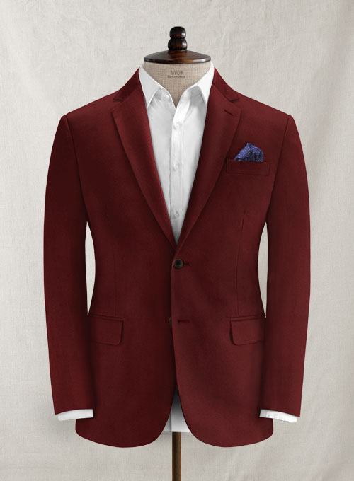 Italian Wine Cotton Stretch Jacket