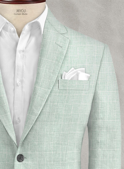 Italian Linen Lusso Summer Green Jacket
