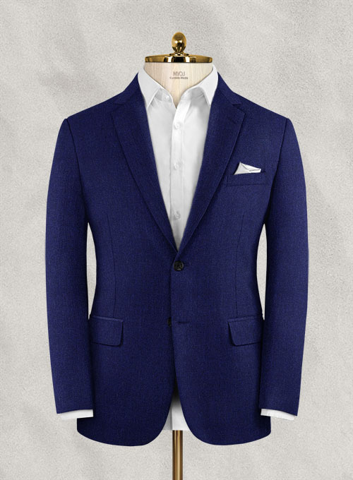 Italian Wool Cashmere Cobalt Blue Jacket : Made To Measure Custom Jeans ...