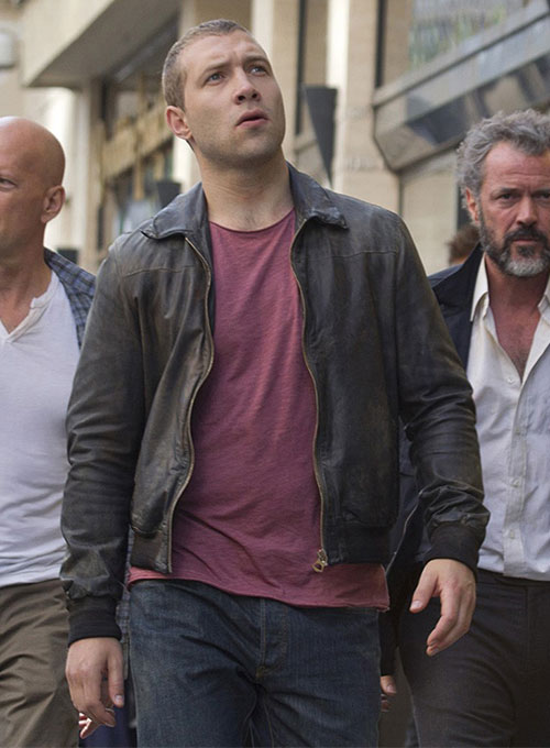 Jai Courtney A Good Day to Die Hard Leather Jacket