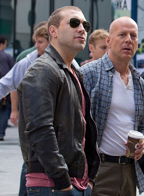 Jai Courtney A Good Day to Die Hard Leather Jacket - Click Image to Close