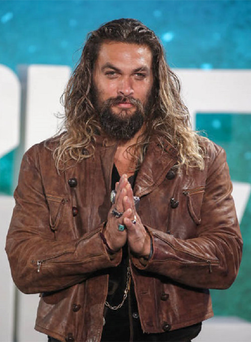 Jason Momoa Justice League Leather Jacket - Click Image to Close