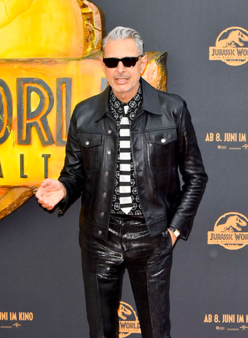 Jeff Goldblum Leather Jacket #1