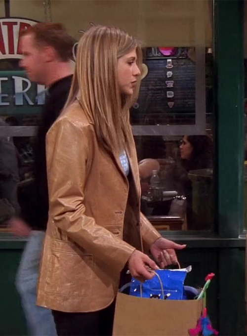 Jennifer Aniston Friends Season 5 Leather Blazer - Click Image to Close
