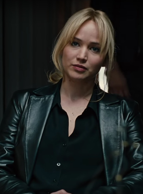 Jennifer Lawrence Joy Leather Blazer