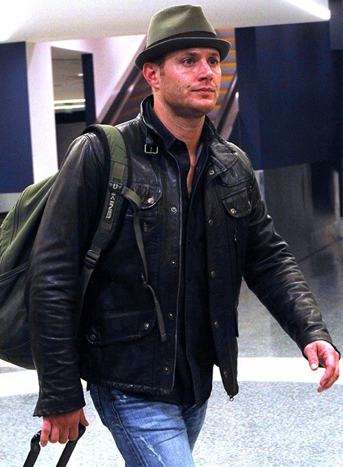 Jensen Ackles Leather Jacket - Click Image to Close