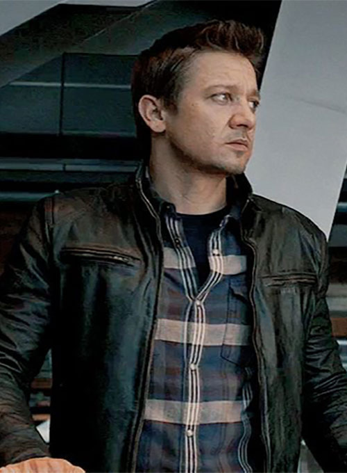 Jeremy Renner Avengers: Age of Ultron Leather Jacket - Click Image to Close