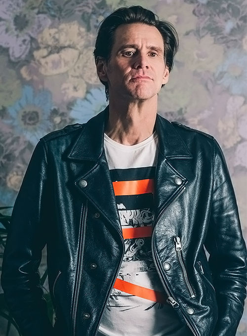 Jim Carrey Toronto International Film Festival Leather Jacket - Click Image to Close
