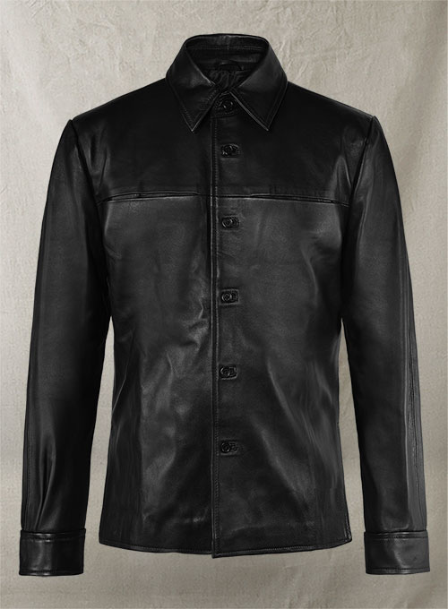 Jim Morrison Classic Leather Shirt - Click Image to Close
