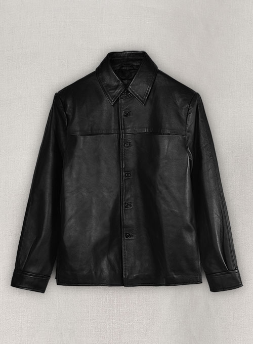 Jim Morrison Classic Leather Shirt - Click Image to Close