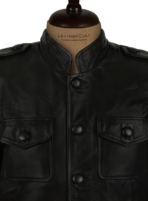 Jim Morrison Leather Jacket # 2 - Click Image to Close