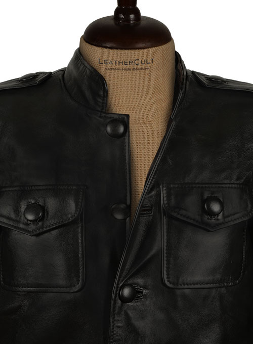 Jim Morrison Leather Jacket # 2 - Click Image to Close