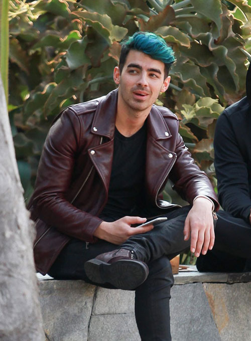 Joe Jonas Leather Jacket - Click Image to Close