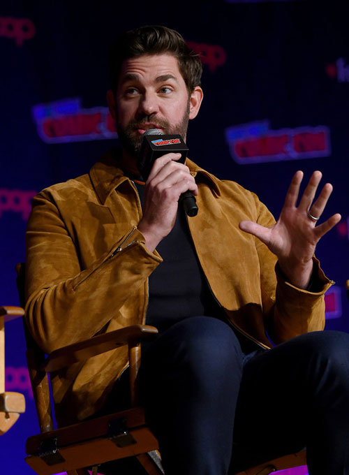 John Krasinski Suede Jacket