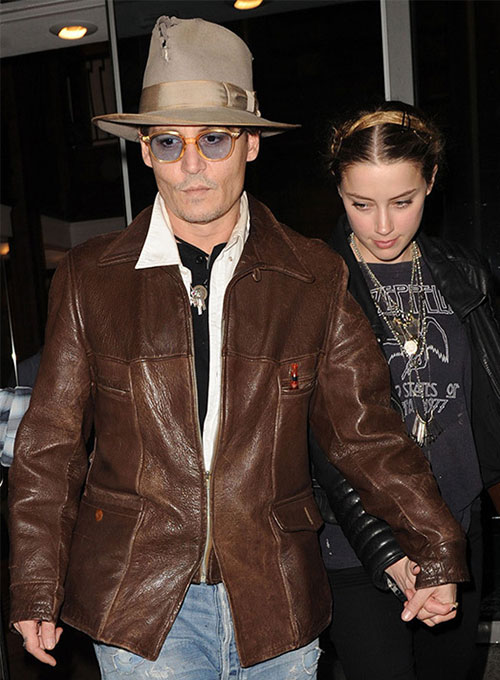 Johnny Depp Leather Jacket #1