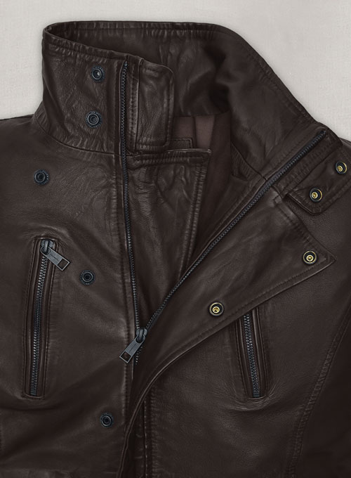 John Travolta From Paris with Love Leather Jacket - Click Image to Close