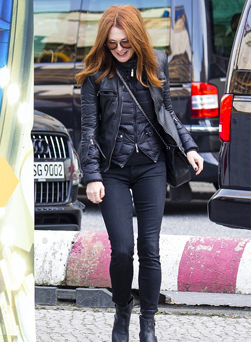 Julianne Moore Leather Jacket #2