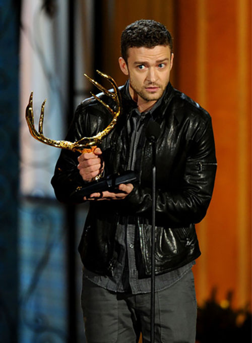 Justin timberlake 2025 leather jacket