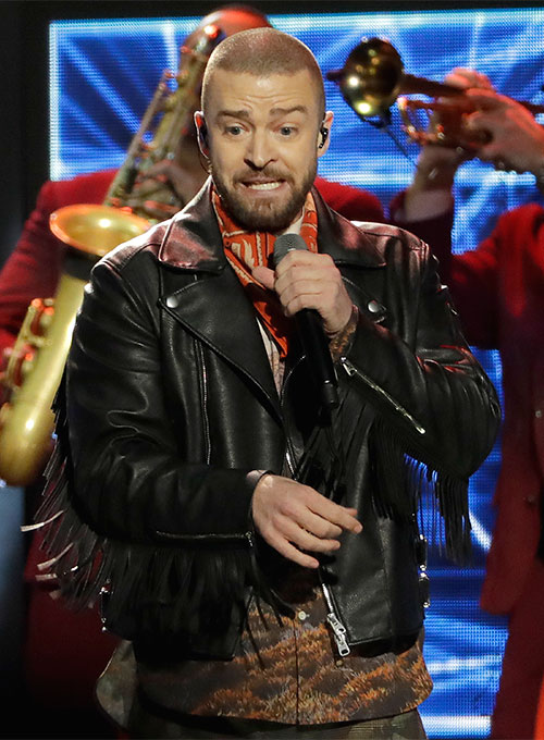 Justin Timberlake Super Bowl Halftime Show 2018 Leather Jacket - Click Image to Close