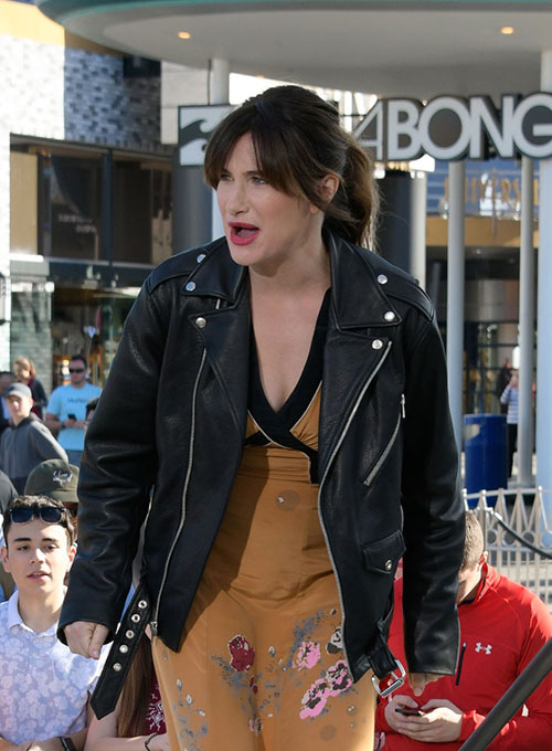 Kathryn Hahn Leather Jacket