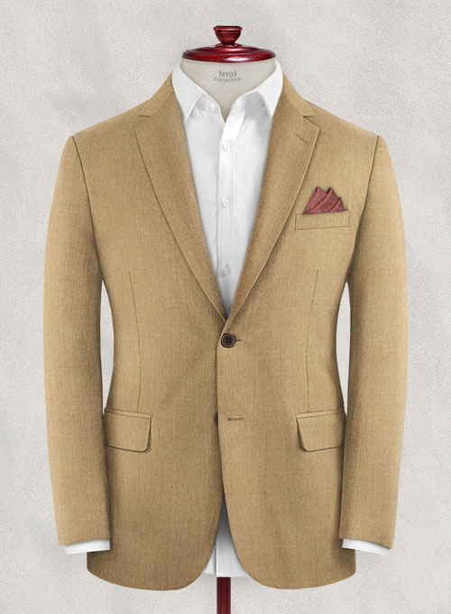 Khaki Flannel Wool Jacket