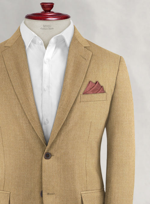 Khaki Flannel Wool Jacket - Click Image to Close