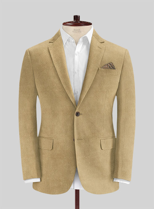 Khaki Thick Corduroy Jacket