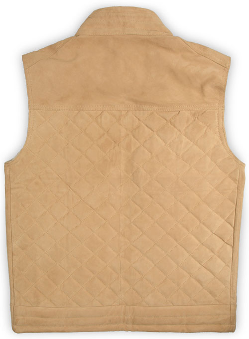 Latte Beige Suede Leather Vest # 324