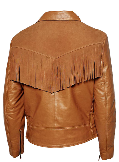 Leather Fringes Jacket #1009 - Click Image to Close