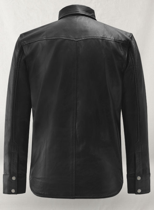 Leather Shirt Jacket - #1S