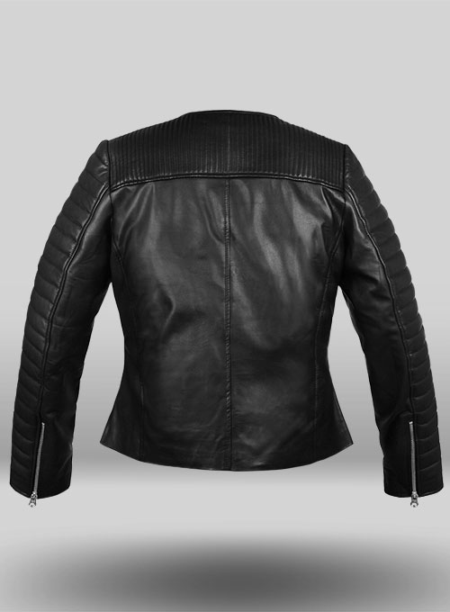 Leather Biker Jacket # 540 - Click Image to Close