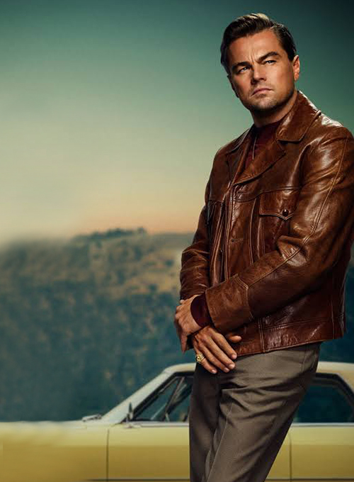 Darken sunrise hostess Leonardo DiCaprio Once Upon a Time in Hollywood Leather Jacket : Made To  Measure Custom Jeans For Men & Women, MakeYourOwnJeans®