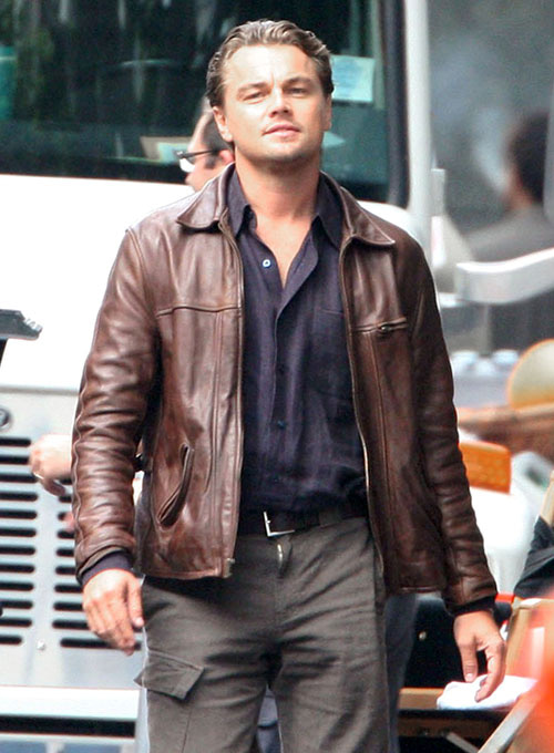 Leonardo DiCaprio Inception Leather Jacket