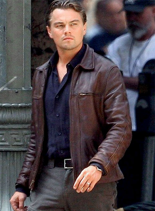Leonardo DiCaprio Inception Leather Jacket - Click Image to Close