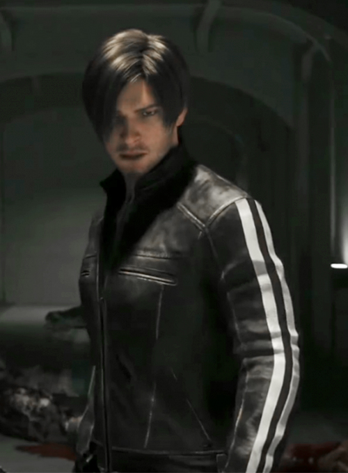 Leon Kennedy Resident Evil: Vendetta Leather Jacket