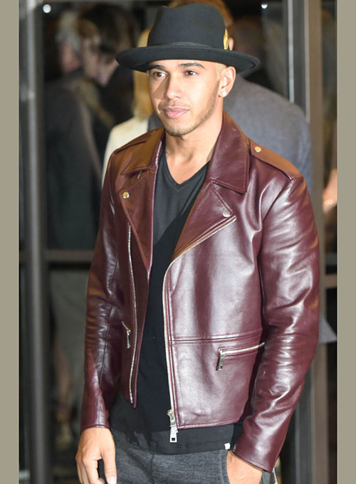 Lewis Hamilton Leather Jacket - Click Image to Close