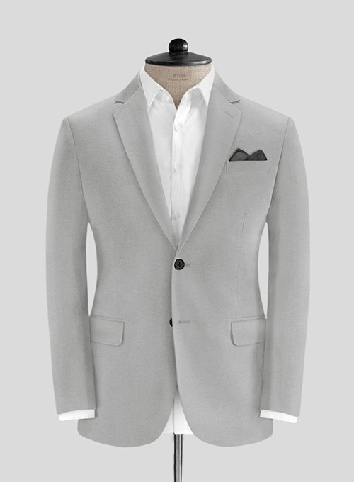 Light Gray Stretch Chino Jacket